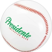 White inflatable baseball with traditional red markings.... from ASI 57705...
