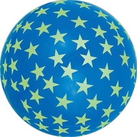 16" Inflatable Glow in Dark Star Beach Ball
