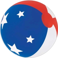 16" Inflatable Patriotic Star Beach Ball