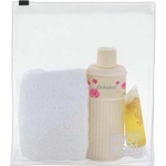 Clear Accessory Pouch w/Plastic Slide Zipper