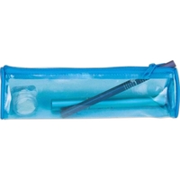 Transparent tube / pen holder with zipper closure.... from ASI 57705 Goodview...