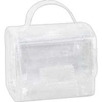 Transparent Multiple Compartment Roll-Up Cosmetic Bag