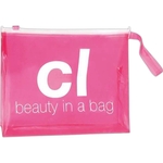 Transparent Accessory Bag w/Slide Zipper