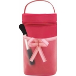 Ribbon Roll Shape Cosmetic Bag w/Handle