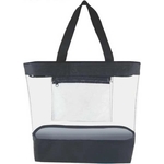 Simple Clear Tote Bag with Inside Pocket