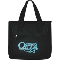 Promotional Zip-Tote with zippered main compartment plus deep front zippered...