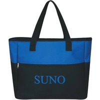 Bi-Color Tote Bag have large main compartment with zipper closure.... from...