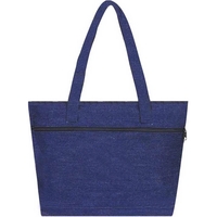 Fashionable Denim Tote have roomy main area with front zip pocket.... from...