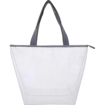 Fashion Mesh Tote Bag w/Clear PVC Lining