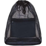 Mesh Drawstring Duffle Bag w/Front Pocket