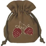 Round Drawstring Pouch