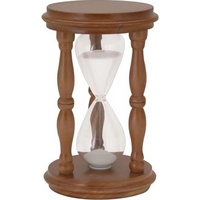 Traditional Sand Timer with Wooden Stand