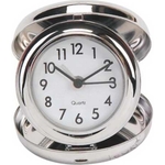 Stainless Steel Travel Alarm Clock (Fold able)