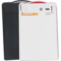 Clipboard with 1/100 second precision stopwatch, daily alarm, hourly chime,...