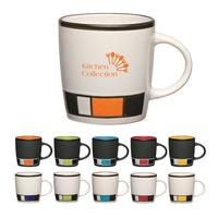 14 oz. color block ceramic mug.... from ASI 61125 Hit Promotional Products / Hit