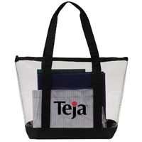 Clear Security Tote With Zipper