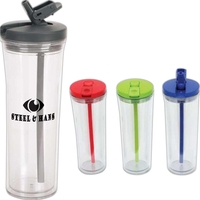 19 oz. tumbler with pop up sipper straw and swivel straw... from ASI 46755...