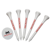 Set of 5 golf tees and 1 golf ball marker.... from ASI 42920 Busrel Inc