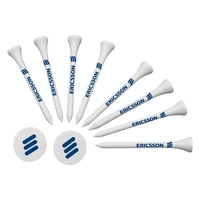 Set of 8 golf tees and 2 golf ball markers.... from ASI 42920 Busrel Inc