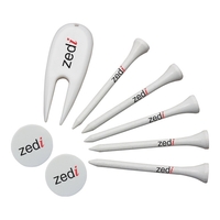 Set of 5 golf tees, 2 golf ball markers and 1... from ASI 42920 Busrel Inc