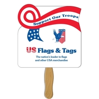 Horizontal Ribbon Hand Fan Full Color