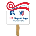 Horizontal Ribbon Hand Fan Full Color