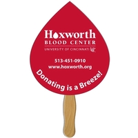 Tear drop shape fast fan with wooden stick.... from ASI 67620 Lion Circle...