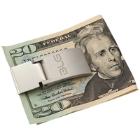 Stainless steel two-tone money clip.... from ASI 42920 Busrel Inc