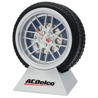 Racing tire shaped analog clock.... from ASI 42920 Busrel Inc