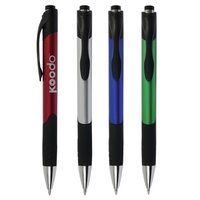 BAENA Plastic Pen with black rubber grip and trim.... from ASI 42920 Busrel Inc