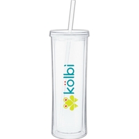 Via - Clear - 16 oz acrylic double wall tumbler... from ASI 51197 ETS...