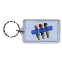 Crystal clear rectangle key tag.... from ASI 60104 Hartleigh Creations