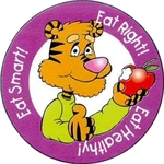Eat Smart, Right, Healthy Sticker Rolls