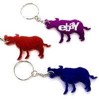 Cow / Bull shape bottle opener with key chain.... from ASI 74585 Nu Promo...