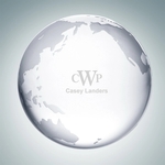 Crystal Glass Clear Flat Bottom Ocean Globe