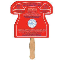 Telephone shaped digital economy fans with double sided film lamination.......