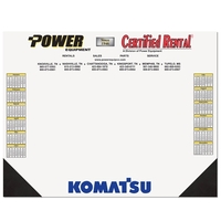 40 sheet full color non dated desk pad.... from ASI 50873 Drum-Line /...