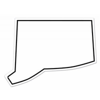 Magnet - Connecticut - full color. Digital 4CP print; stock 20... from ASI...