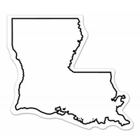 Magnet - Louisiana. Digital 4 color process print; stock 20 mil;... from ASI...