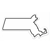 Magnet - Massachusetts - full color. Digital 4CP print; stock 20... from ASI...