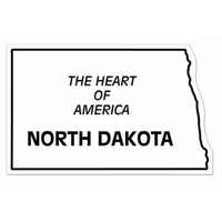 Magnet - North Dakota - full color. Digital 4CP print; stock... from ASI...