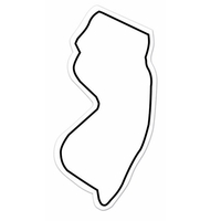 Magnet - New Jersey. Digital 4-color process print; stock 20 mil;... from ASI...