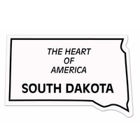 Magnet - South Dakota - full color. Digital 4CP print; stock... from ASI...