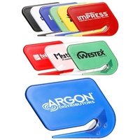Promotional letter opener; plastic; 3" W x 2" H.... from ASI 39552 BEL Promo