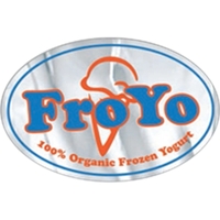 3" x 5 1/2" oval shaped clear polyester decal with permanent... from ASI...