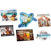 Custom decal made of clear polyester with permanent adhesive; offered in......