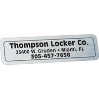 Rectangle Idento Vinyl Identification Decal (3/4"x2 3/4")