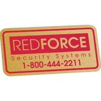 1 3/8" x 2 3/4" rectangle decal made of white vinyl... from ASI 56950 Gill...