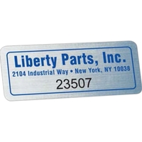 Rectangle Idento Vinyl Identification Decal (1"x2 1/2")