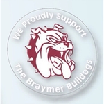 Round Polyester Removable Car Sticker w/ Clear Polyester